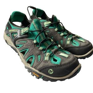 MERRELL Vibram Sandal Bright Green Women's Size 7.5